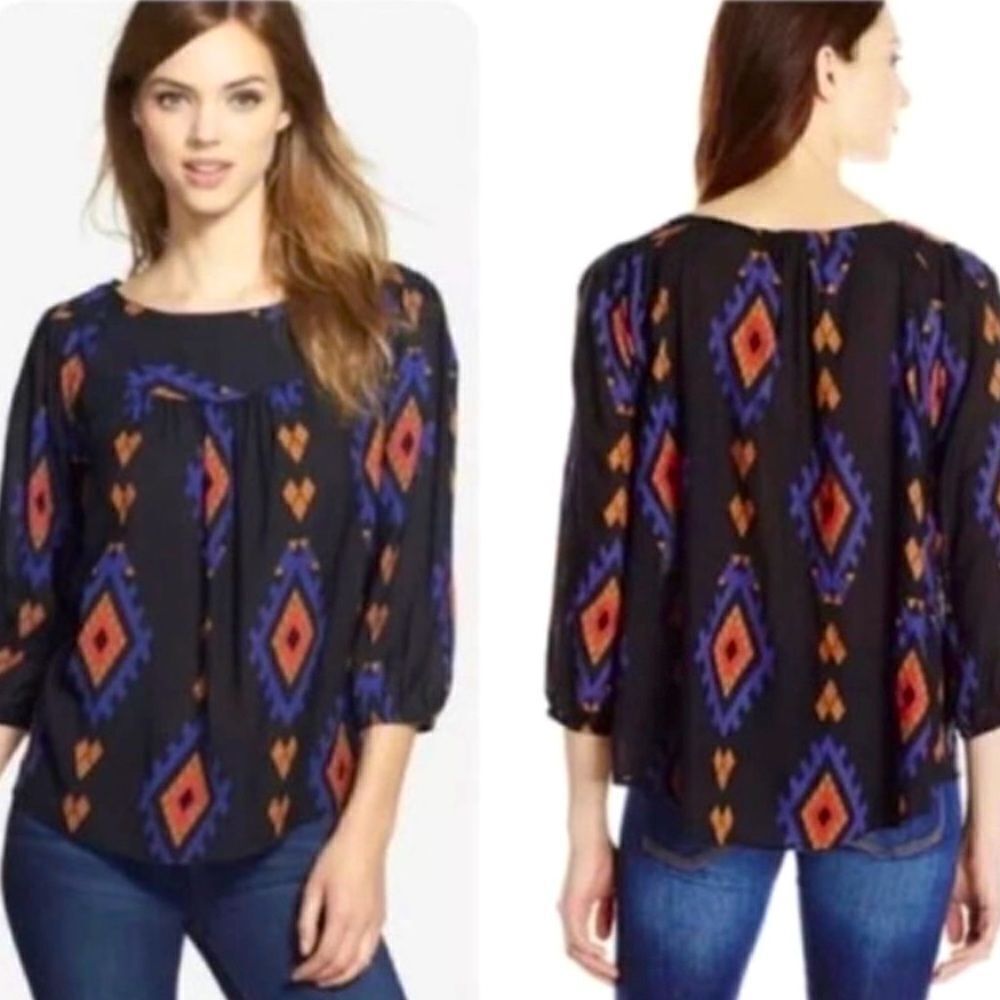 Lucky Brand Aztec blouse